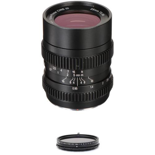 SLR Magic 25mm T0.95 HyperPrime Cine III Lens and Variable ND Kit