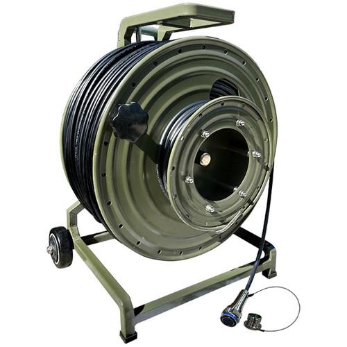 Tactical Fiber Systems Cable Military Reel with Magnum Connectors