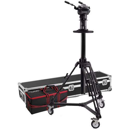 Acebil PD3800 Pedestal with Carrying Case, D7 Dolly, CH8 Head, PB-5C Pan Bar