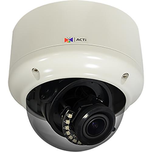 ACTi A82 5MP True Day Night IR Vandal-Resistant Outdoor Network Zoom Dome Camera