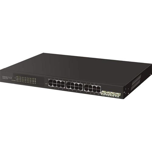 American Fibertek - AFI SM24p-PoE 24-Port Gigabit Managed PoE Switch