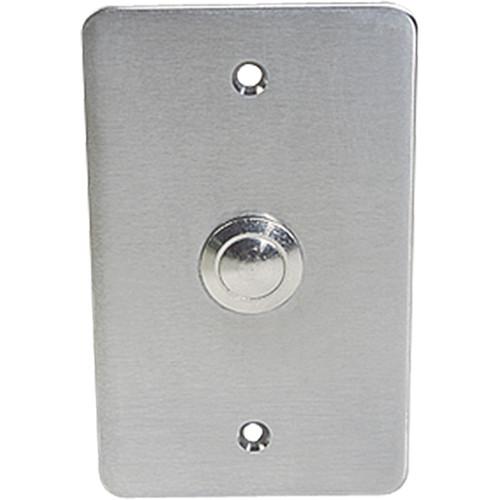 Atlas Sound Vandal-Resistant Intercom Push Switch on Single-Gang Steel Plate
