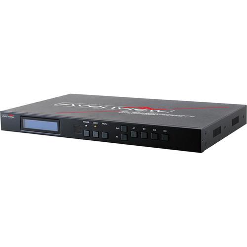 Avenview SW-HBT-C6POE-4X4E HDBaseT HDMI Matrix Switcher with IR RS232 POE 3D Support
