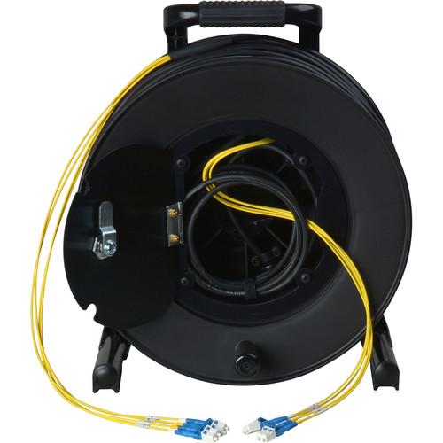 Camplex 4-Channel Fiber Optic Tactical Cable Reel with LC Connectors