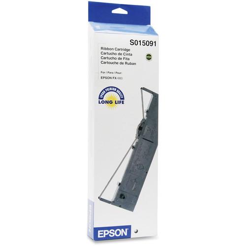 Epson S015091 Black Fabric Ribbon Cartridge for FX-980