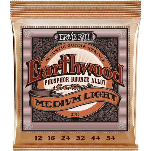 Ernie Ball Earthwood Medium Light Phosphor Bronze Acoustic Guitar Strings
