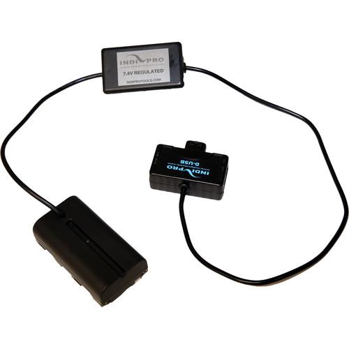 IndiPRO Tools Mini-Tap to Sony L-Series Type Battery Dummy