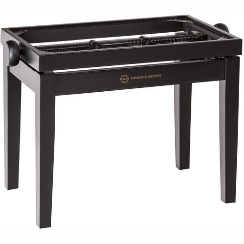 K&M 13700 Piano Bench Wooden Frame with Black Matte Finish