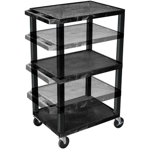 Luxor Tuffy Black Presentation Station with 16, 26, 34, & 42" Legs