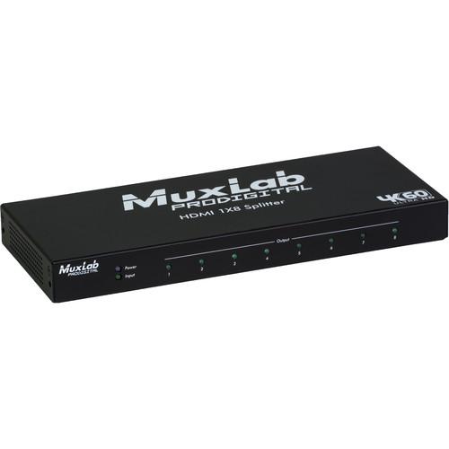 MuxLab 1x8 4K HDMI Splitter