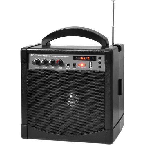 Pyle Pro 60W Portable Bluetooth Karaoke PA Speaker Amplifier, & Microphone System