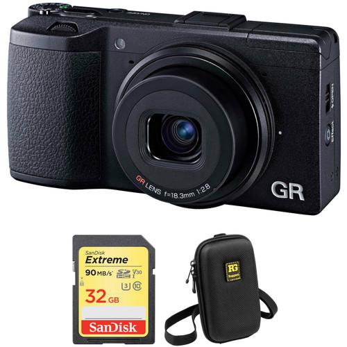 Ricoh GR II Digital Camera with Accessory Kit