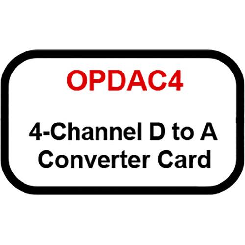 Ashly 4-Channel Digital to Analog Converter Card for Select DANTE and CobraNet Amplifiers