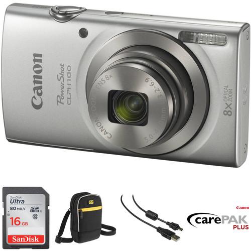 Canon PowerShot ELPH 180 Digital Camera Deluxe Kit