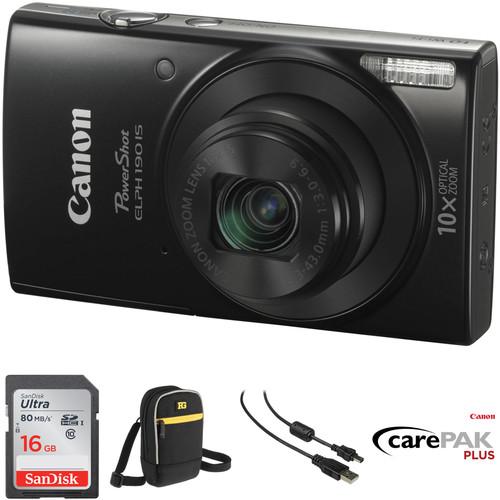 Canon PowerShot ELPH 190 IS Digital Camera Deluxe Kit