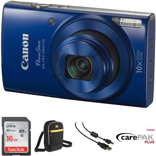 Canon PowerShot ELPH 190 IS Digital Camera Deluxe Kit