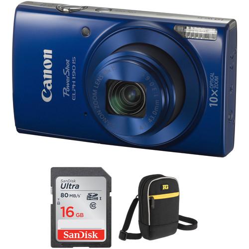 Canon PowerShot ELPH 190 IS Digital Camera with Free Accessory Kit