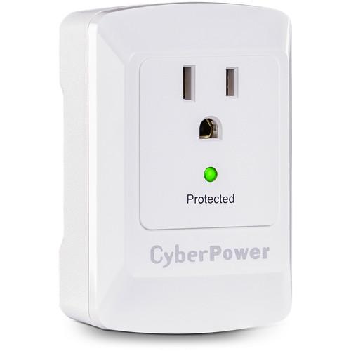 CyberPower CSB100W Single Outlet Wall-Tap Surge Protector