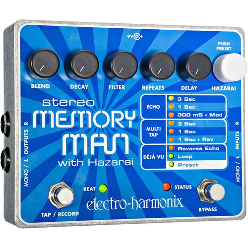 Electro-Harmonix Stereo Memory Man with Hazarai Pedal