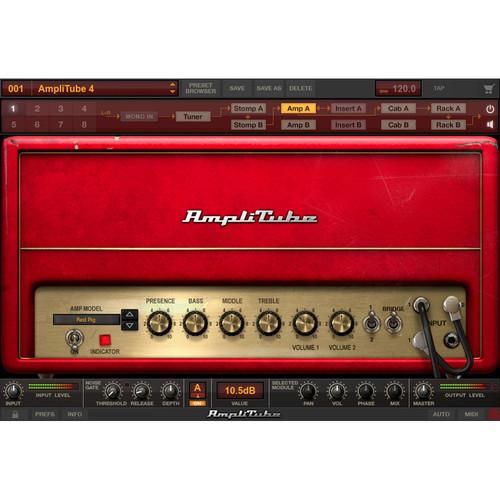 IK Multimedia AmpliTube 4 - Guitar Amplifier and Cabinet Emulation Software