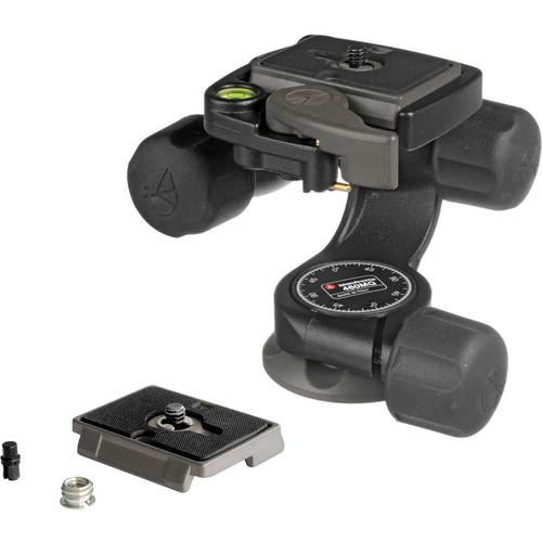 Manfrotto 460MG 3-Way, Pan-and-Tilt Head Kit with 200PL-14 and 200PL Quick Release Plates