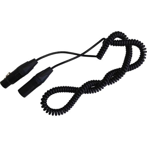 Point Source Audio Expandable Coiled Cable with XLR-4M to XLR-4F for CM-i3 Intercom Headset