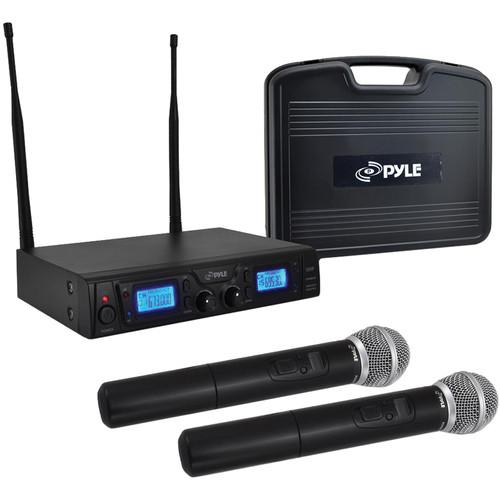Pyle Pro PDWM3360 Dual Handheld UHF Wireless Microphone System