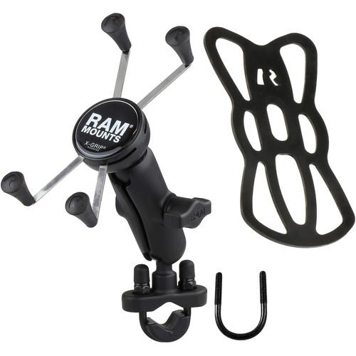 RAM MOUNTS U-Bolt X-Grip Rail Mount for 5" Phablets