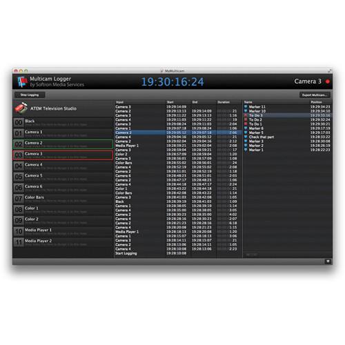 Softron Multicam Logger Option for M80 M62 M44
