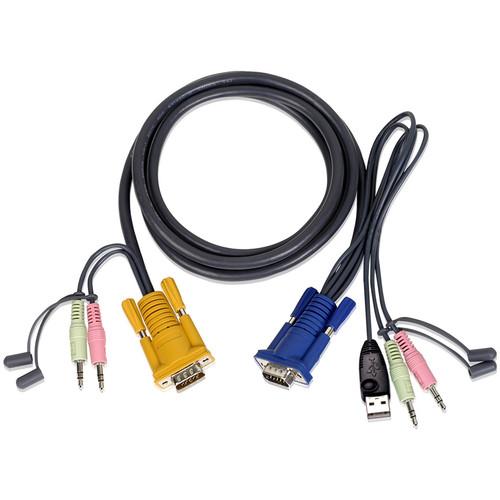 ATEN 2L-5305U USB KVM Cable with Audio Plugs