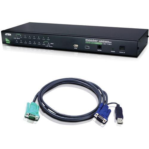 ATEN CS1716AUK 16-Port PS 2-USB KVMP Switch Bundle