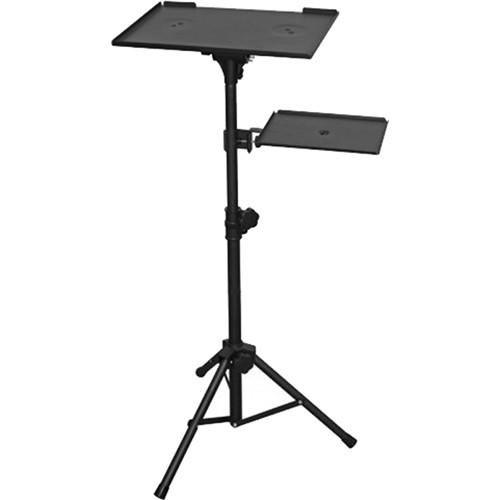 Bespeco LPS100 Adjustable Laptop or Projector Stand with Side Shelf