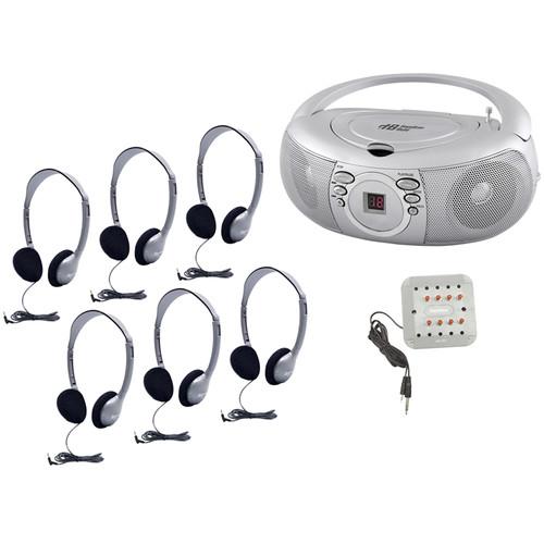 HamiltonBuhl Six-Station Basic CD AM-FM Listening Center