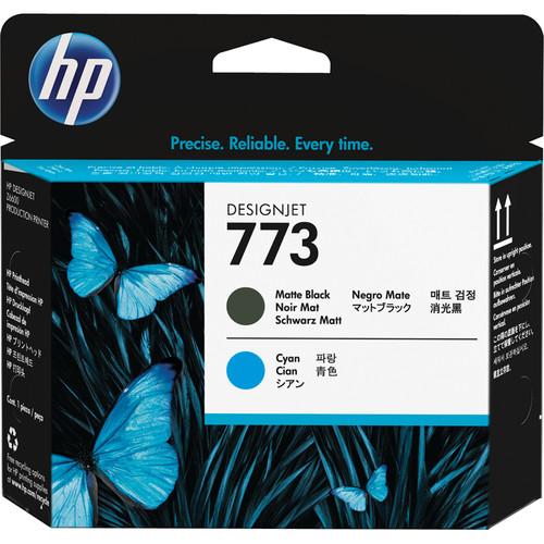 HP 773 Matte Black Cyan DesignJet Printhead