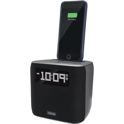 iHome iPL24 FM Clock Radio with Lightning Dock and USB Port