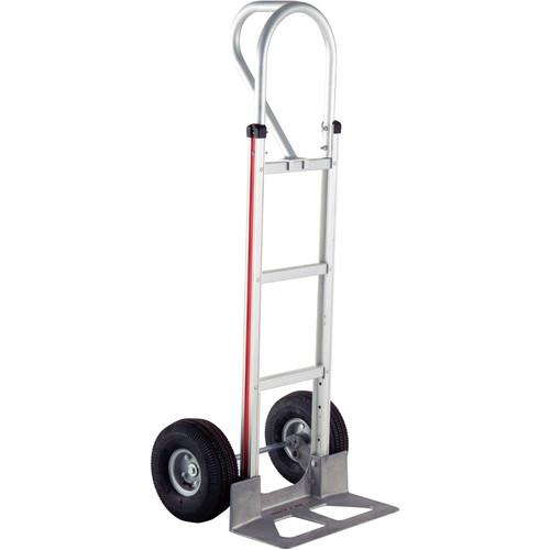 Magliner HMK15AUA4 Straight-Back Hand Truck with 10" 4-Ply Pneumatic Wheels and Vertical Loop Handle