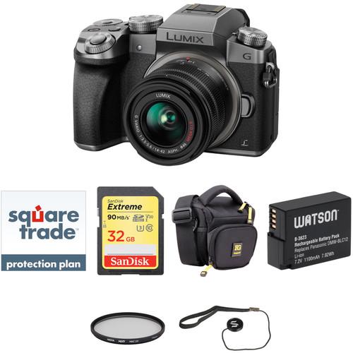 Panasonic Lumix DMC-G7 Mirrorless Micro Four Thirds Digital Camera with 14-42mm Lens Deluxe Kit