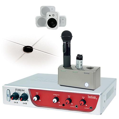 TeachLogic IRF-3650 Forum Wireless System with Sapphire Microphone and 4 Wall-Mount Speakers