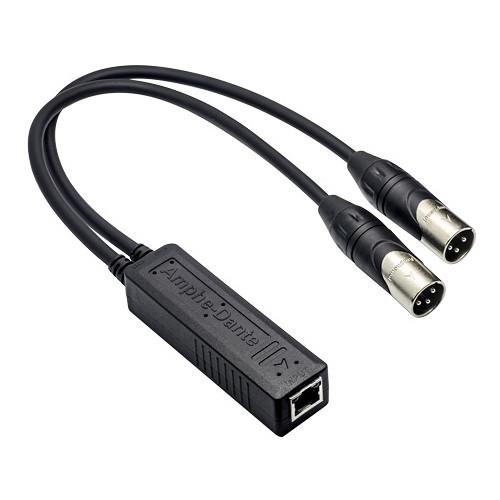Amphenol Amphe-Dante RJ45 Audio Adapter with Two XLR Outputs