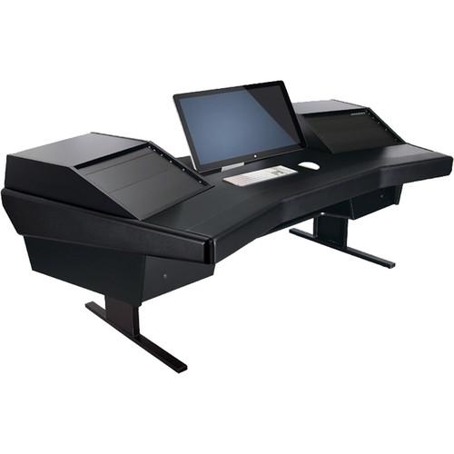 Argosy Dual 15 Workstation Desk with Two DR803 Front 8 RU & Rear 3 RU