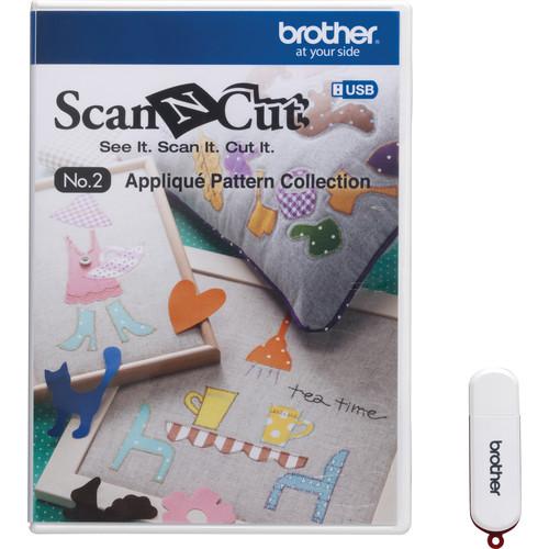 Brother USB No. 2 Applique Pattern Collection for ScanNCut Machines