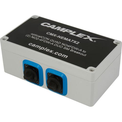 Camplex NO4FDW-A OpticalCon QUAD to 2 NO2-4FDW-A OpticalCon DUO Singlemode Breakout Adapter Box