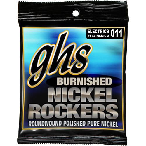 GHS BNR-M Burnished Nickel Rockers Medium Roundwound Electric Guitar Strings