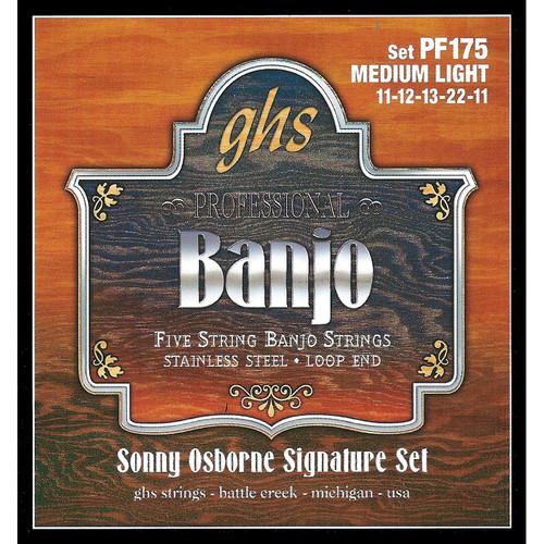 GHS PF175 Sonny Osborne Signature Stainless Steel Banjo Strings