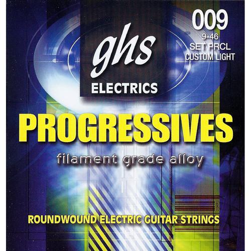 GHS PRCL Progressives Roundwound Custom Light Electric Guitar Strings