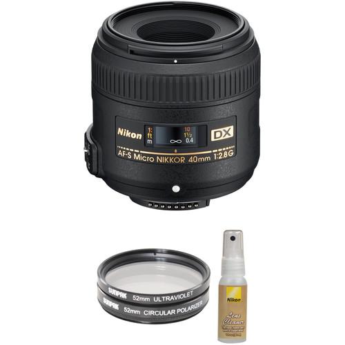 Nikon AF-S DX Micro-NIKKOR 40mm f 2.8G Lens with Accessory Kit