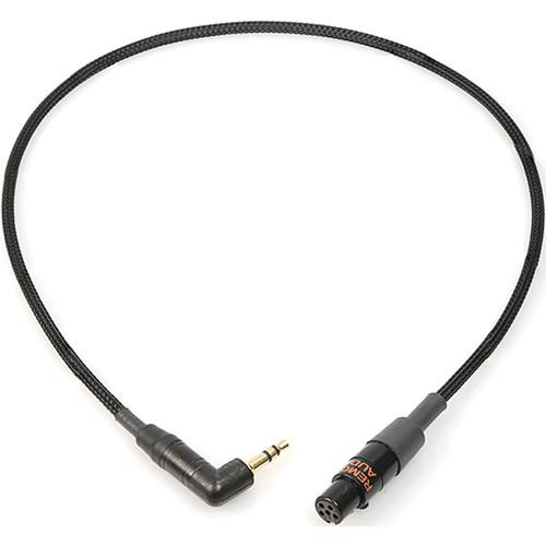 Remote Audio Unbalanced Adapter Cable 3.5mm RA to TA5F for Stereo Outputs into Lectrosonics Transmitters