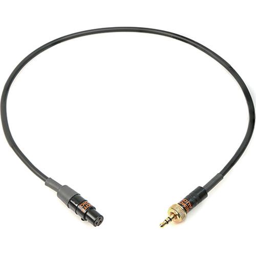 Remote Audio Unbalanced Adapter Cable TA3F to 3.5mm Locking TRS for Sennheiser Transmitters