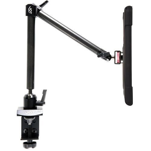 The Joy Factory MagConnect Carbon Fiber Extended C-Clamp Mount with aXtion Bold M-Series Case for iPad mini 1 2 3