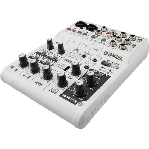 Yamaha AG06 6-Channel Mixer & USB Audio Interface, Yamaha, AG06, 6-Channel, Mixer, &, USB, Audio, Interface